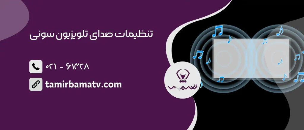 تنظیمات صدای تلویزیون سونی