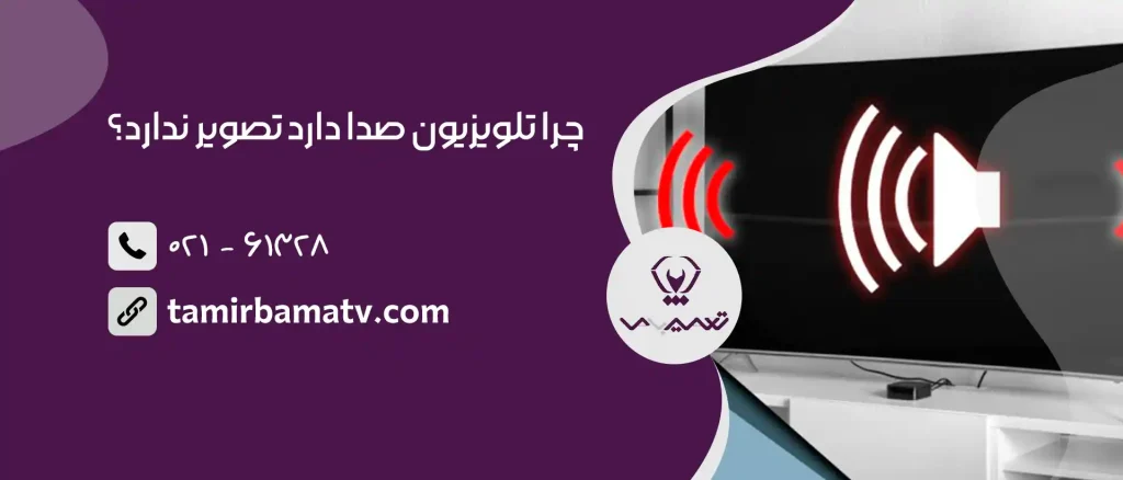 چرا تلویزیون صدا دارد تصویر ندارد؟