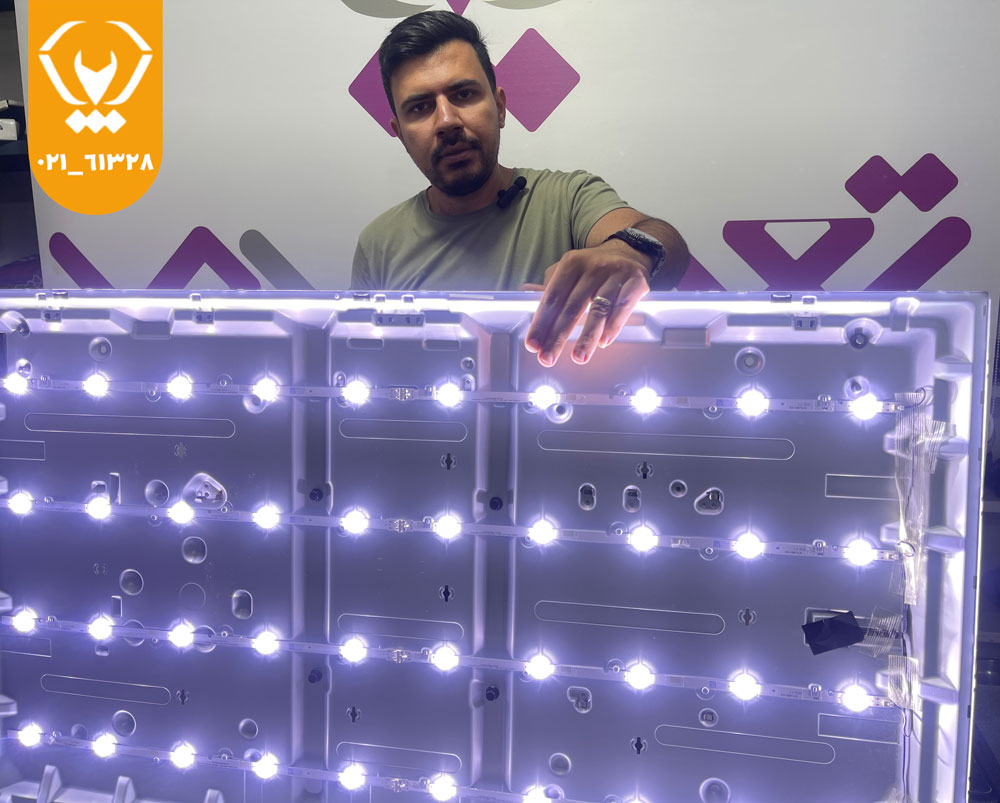 تعمیر بک لایت تلویزیون در محل با قطعات اصلی