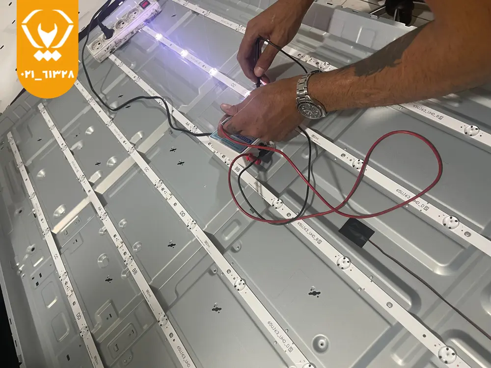 هاله روشنایی نامتقارن بکلایت تلویزیون سامسونگ